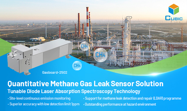 Cubic Quantitative Methane Leak Sensor Solution for Oil and Gas Industry in Europe