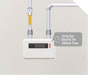 Extended Continuous Gas Usage <br> Cut-off with Alarm